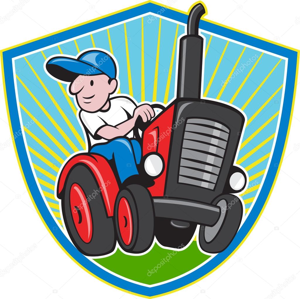 Farmer Driving Vintage Tractor Cartoon Stock Vector Image by ©patrimonio #22644067 Farmer Driving Vintage Tractor Cartoon Stock Vector Image by ©patrimonio #22644067