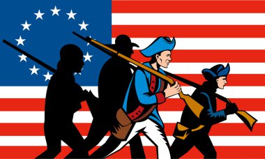 Amerikan minuteman milis betsy ross bayrağı