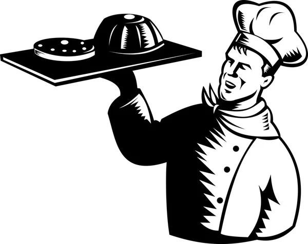 Chef, cocinero o panadero — Vector de stock