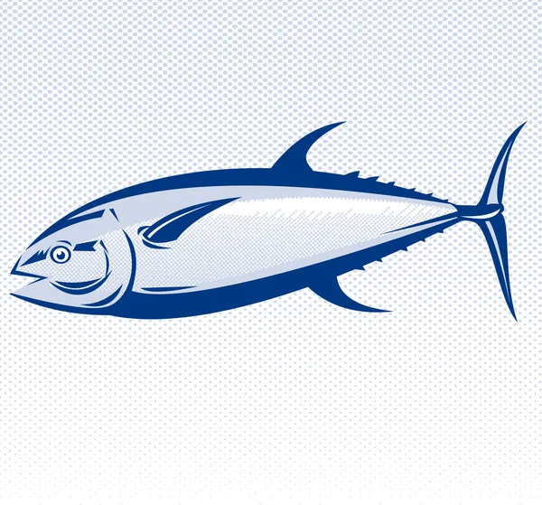 Ikan tuna sirip biru - Stok Vektor