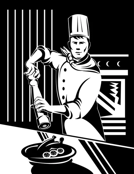 Шеф, повар или пекарь — стоковый вектор