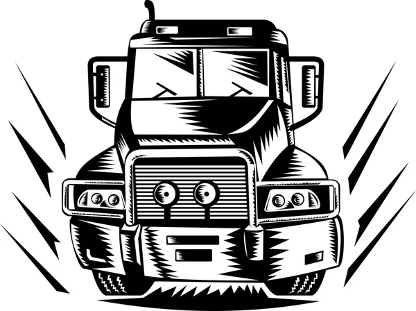 Benne basculante ou camion à benne — Image vectorielle