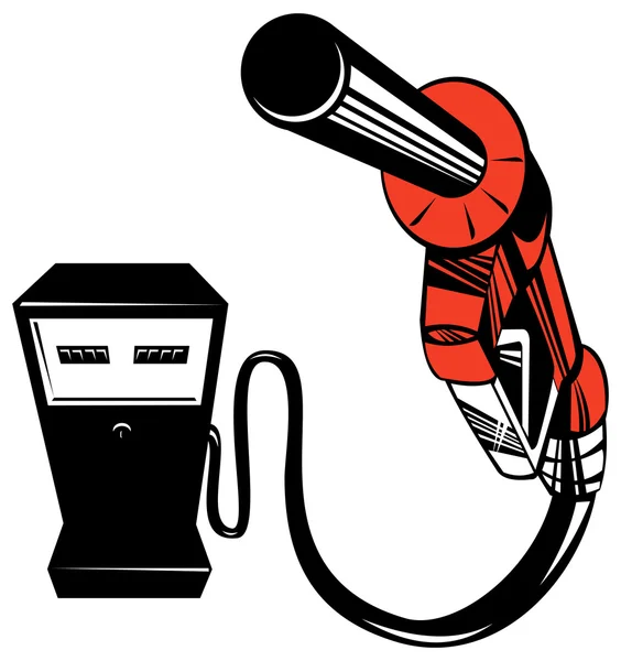 Station de pompe à essence Buse Rétro — Image vectorielle