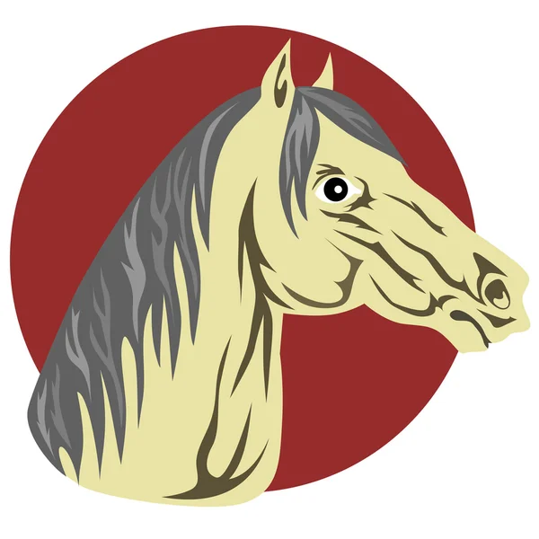 Tête de cheval — Image vectorielle