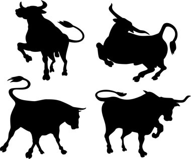 sığır silhouettes