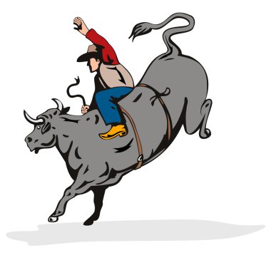 Rodeo Kovboyu Boğa Dönüşü
