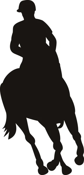 Paardensport Toon silhouet — Stockvector
