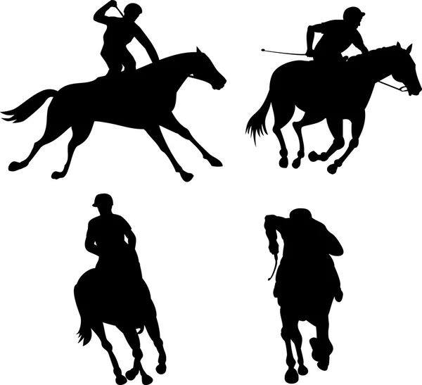 Equestrian Show Silhouette — Stock Vector