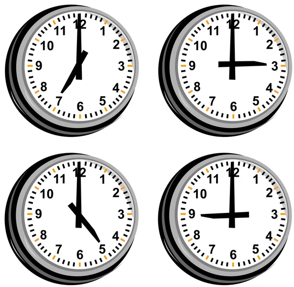 Clock — Stock Vector