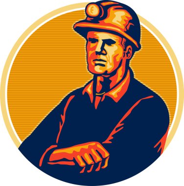 kömür madenci silah katlanmış retro