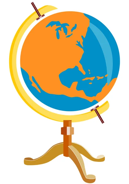 Globe America Retro — Stock Vector