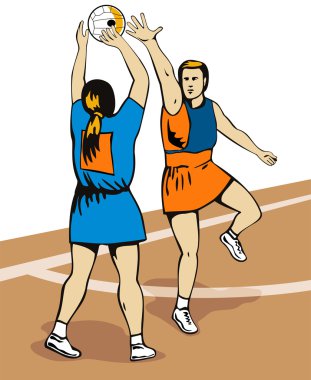 çekim netball oyuncu