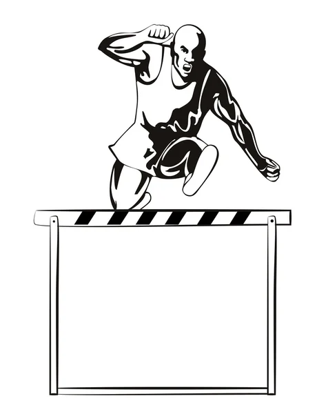 Leichtathletik-Hürde — Stockvektor