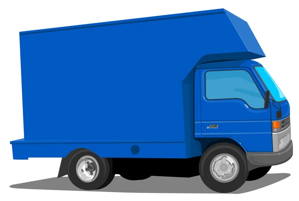 Blue Truck Movers — Stock Vector