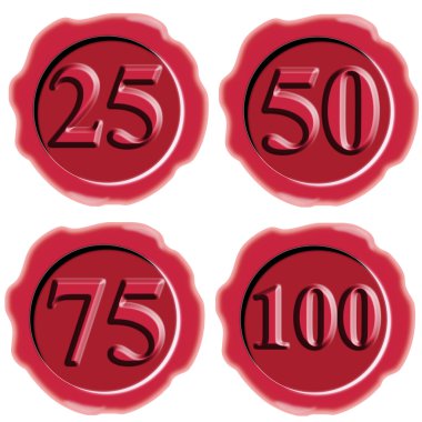 sayı simgesi mühür mum