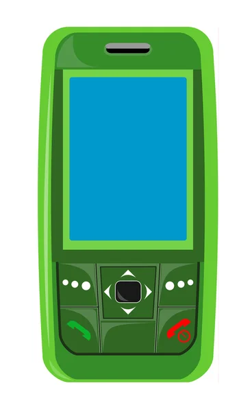 Cellphone groen — Stockfoto