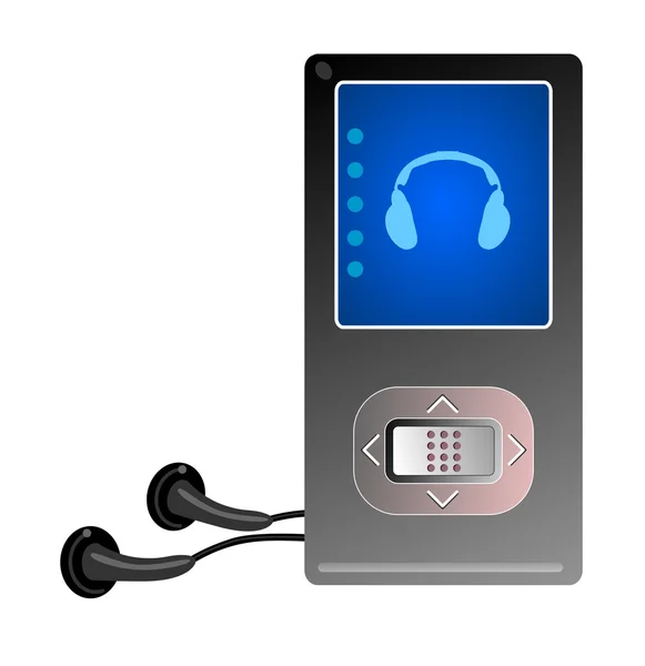 MP3 siyah — Stok fotoğraf