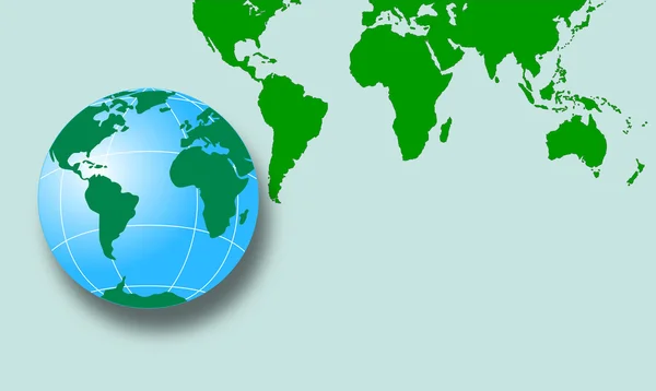 Globe World Map Retro — Stock Photo, Image