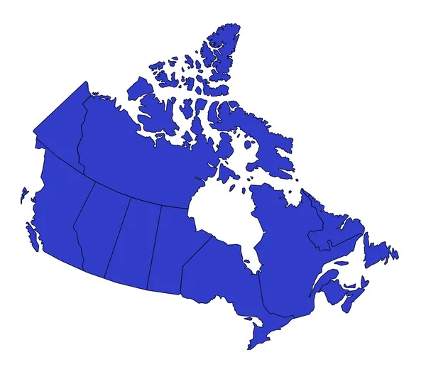 Mapa Canada — Fotografia de Stock