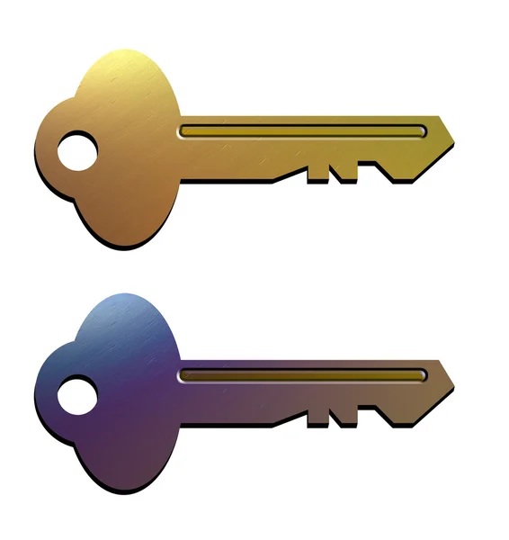 Key isolated — Stock Photo, Image