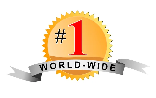 Number 1 WorldWide — Stock Photo, Image