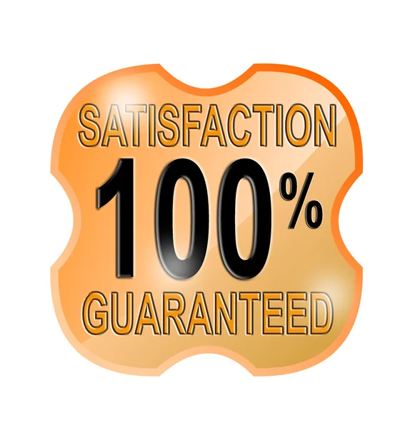 100 percent Satisfaction Guaranteed in Shield — Stock Photo, Image