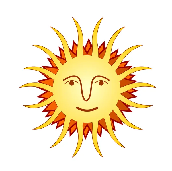 笑っている太陽 — ストック写真