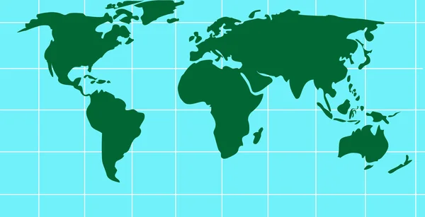 World Map in Grid Lines — Stock Photo, Image