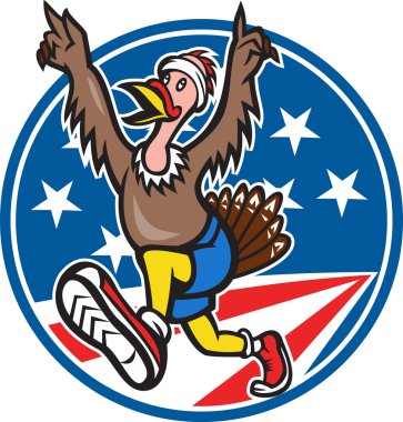 Amerikan Türkiye Runner çizgi çalışması