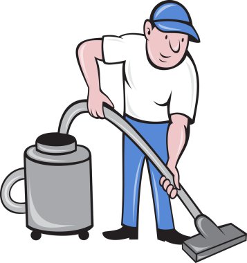 erkek cleaner vakum temizleme ile vakumlama