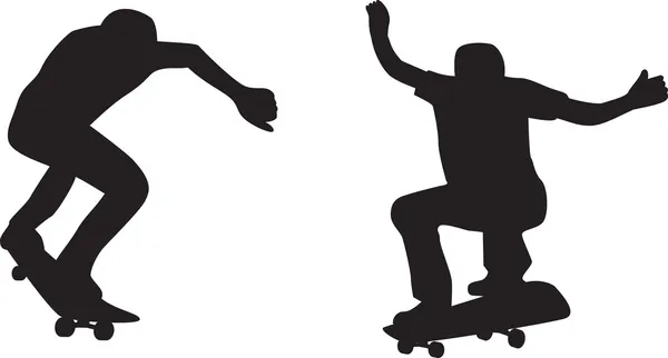 Skateboarder Silhouette — Stock Vector