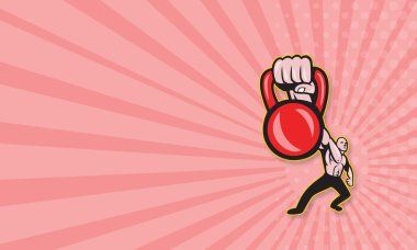 CrossFit eğitim kaldırma kettlebell açık