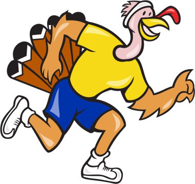 Türkiye'de koşmak runner yan çizgi film