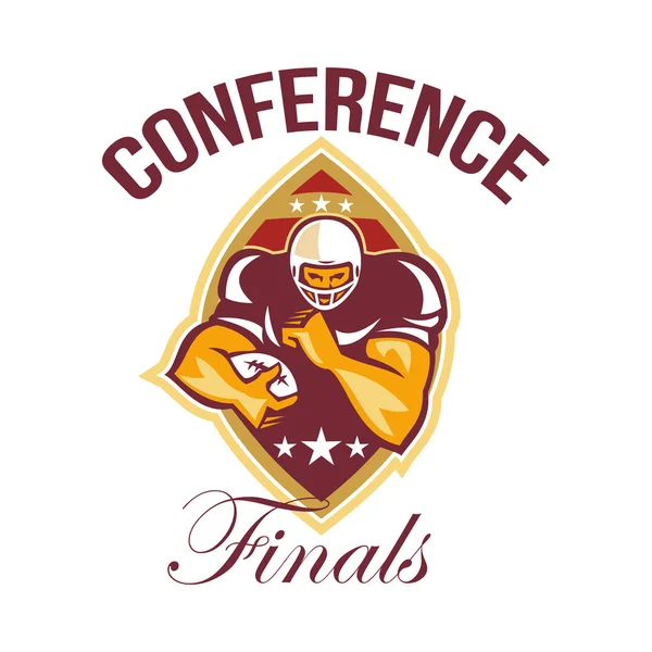 American Football Conference Finals Ball — Stock Photo, Image