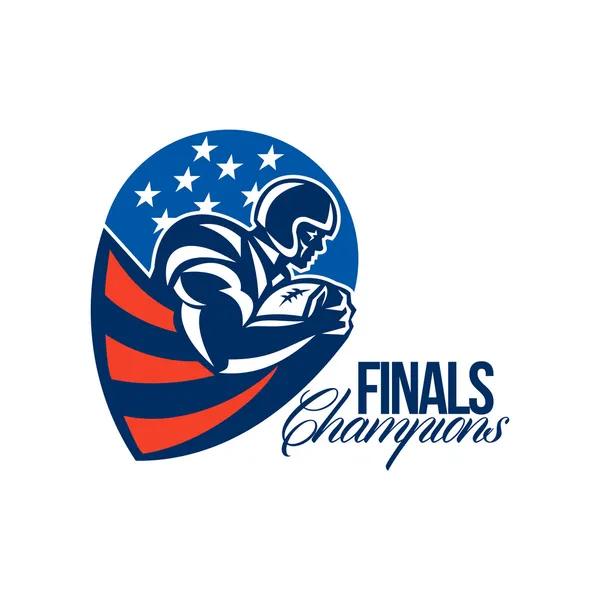 American Football Finals Champions Retro — Stock Photo, Image
