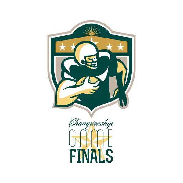 American Football Championship Game Finals QB — Stock Photo, Image