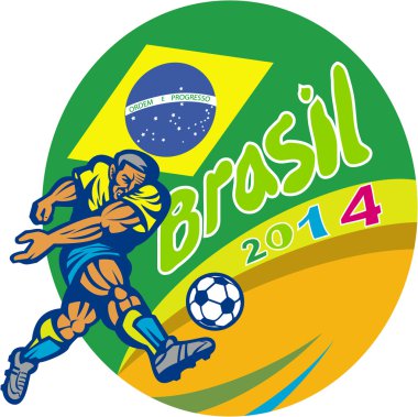Brezilya 2014 futbolcu Retro tekme