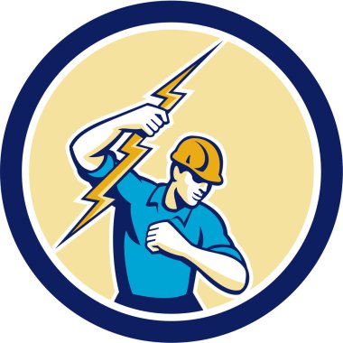Yan dairenin Bolt yıldırım holding elektrikçi