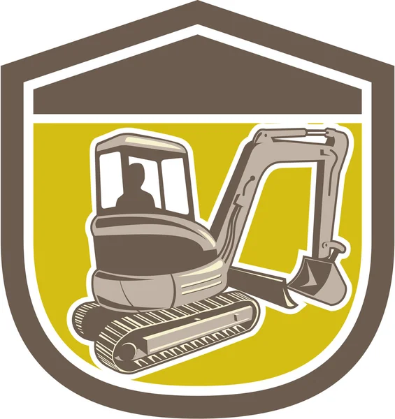 mekanik digger tarak kalkan retro
