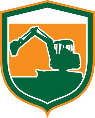 mekanik digger tarak kalkan retro