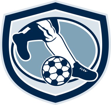 bacak ayak tekme futbol topu kalkan retro