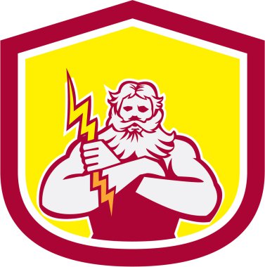 Zeus Yunan tanrısı silah Thunderbollt Retro çapraz