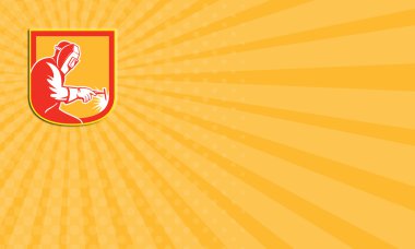Kartvizit Kaynakçı holding kaynak meşale kalkan retro