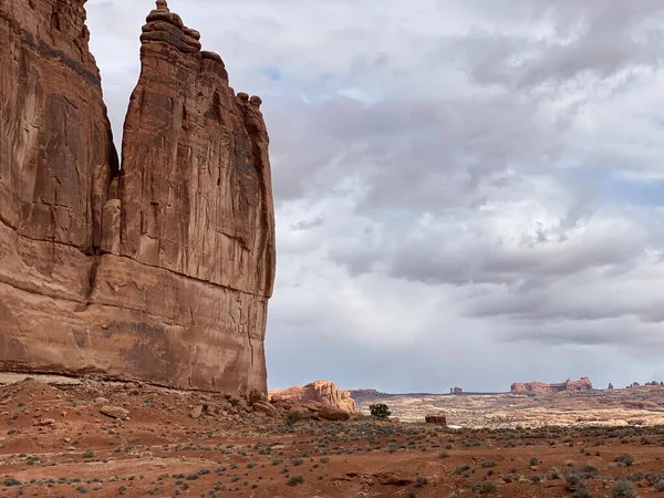 Photo Organ Courthouse Towers Cluster Arches National Park Located Moab — Stok fotoğraf