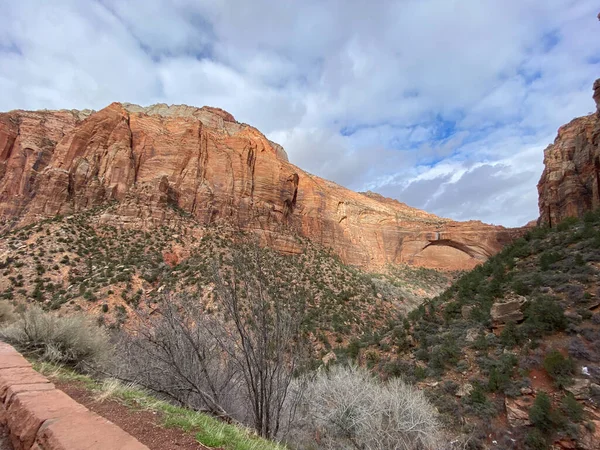 Photo Great Arch Zion National Park Zion Park Blvd Zion — Stockfoto