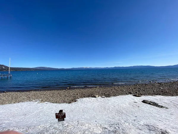 Photo Mckinney Bay Shore Lake Tahoe Placer County Sierra Nevada —  Fotos de Stock