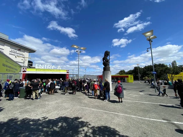 Auckland Oct Фанати Регбі Беруть Участь 2021 Rugby World Cup — стокове фото