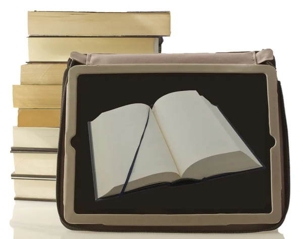 Libro sul tablet — Foto Stock