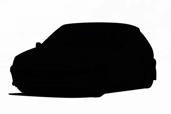 Silhouette d'une voiture — Photo