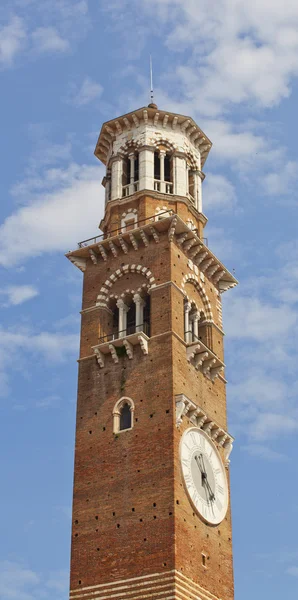 Clocktower i San Zeno - Stock-foto